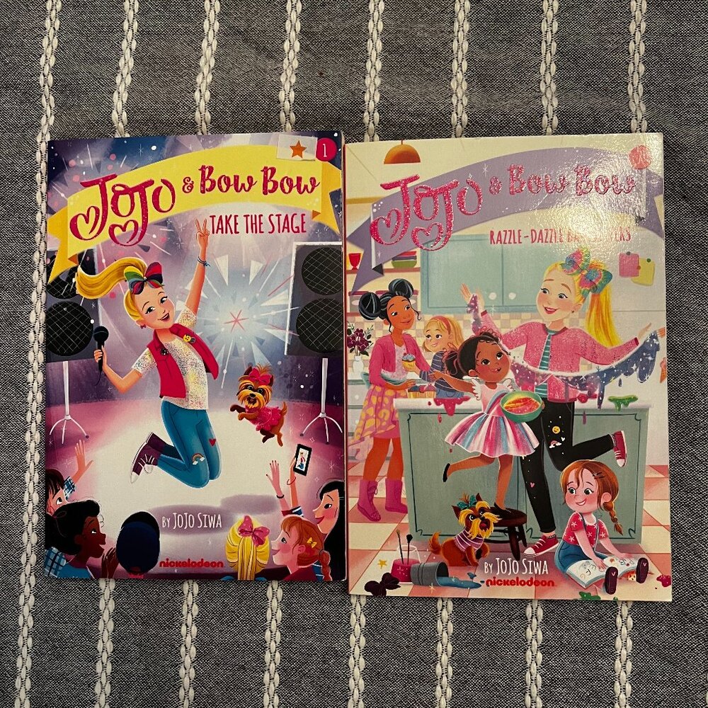 Like New JOJO Siwa Paperback Kids books Easy Reader Book 1 and 7